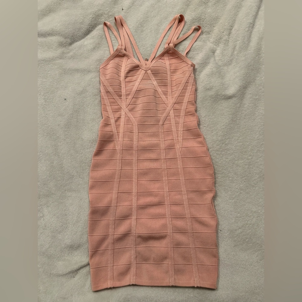 Guess Blush Pink Strappy Dress